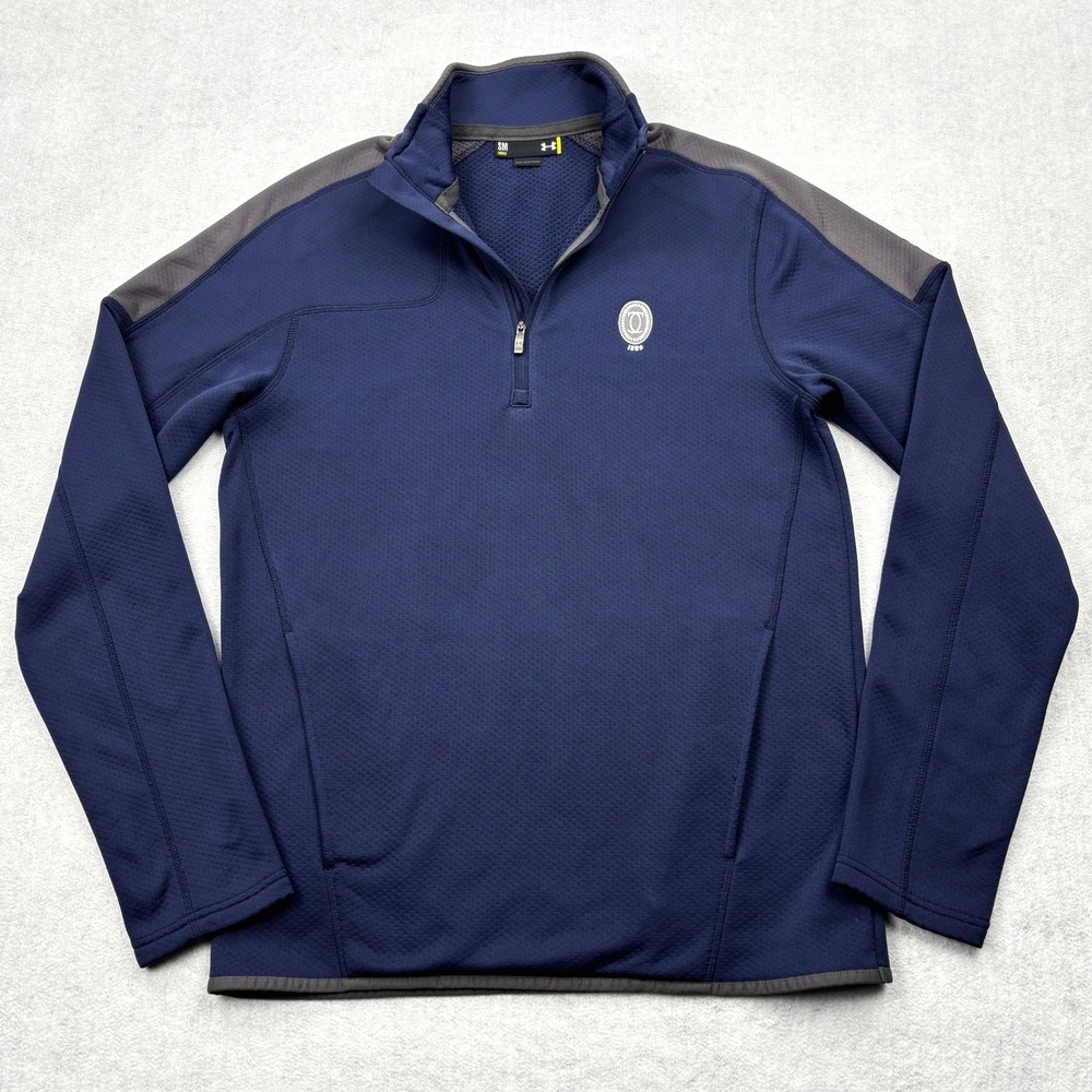 Under Armour The Country Club Pepper Pike Mens Small Navy Fleece Quarter Zip S